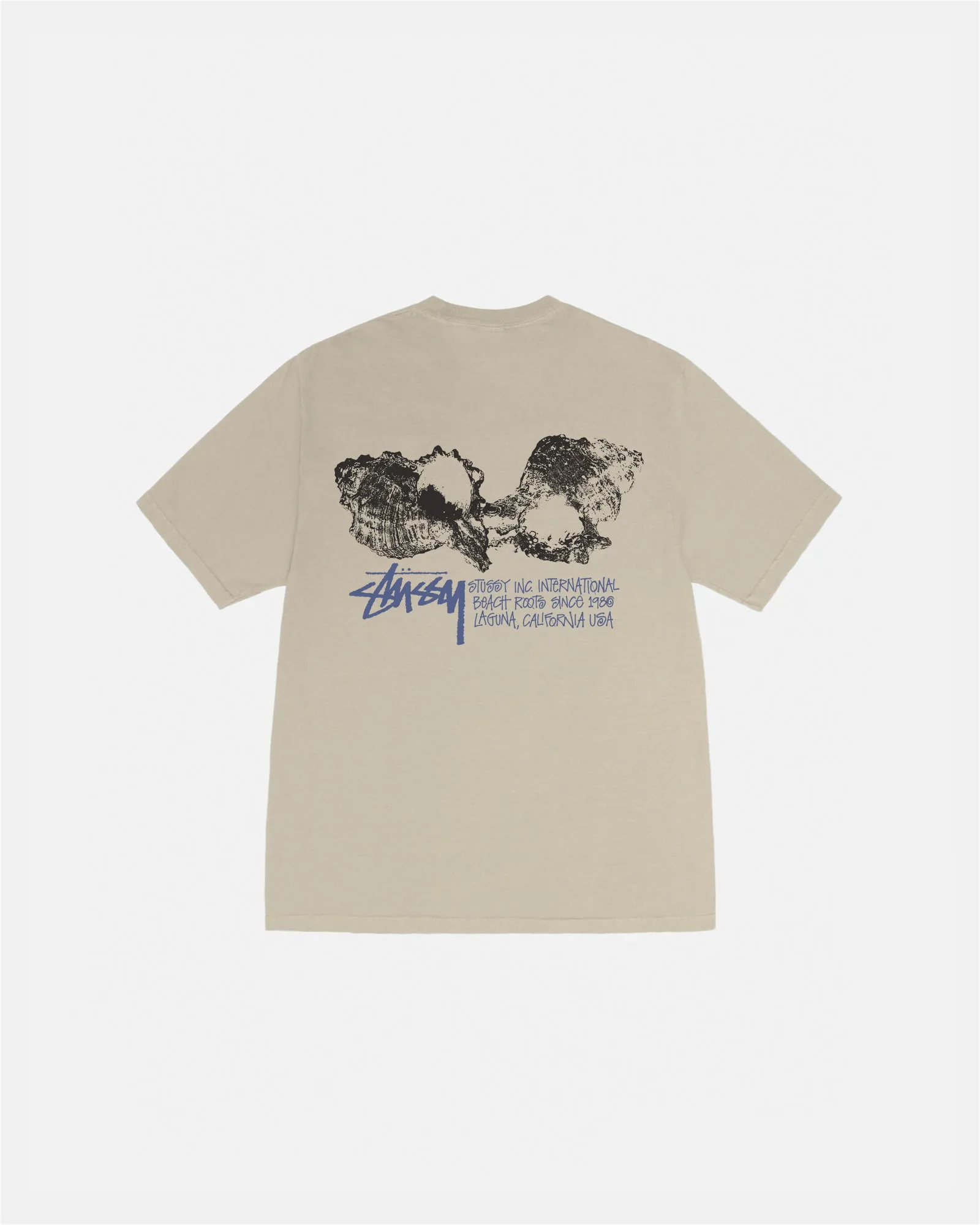 SHELLS TEE PIGMENT DYED sold by Stussy