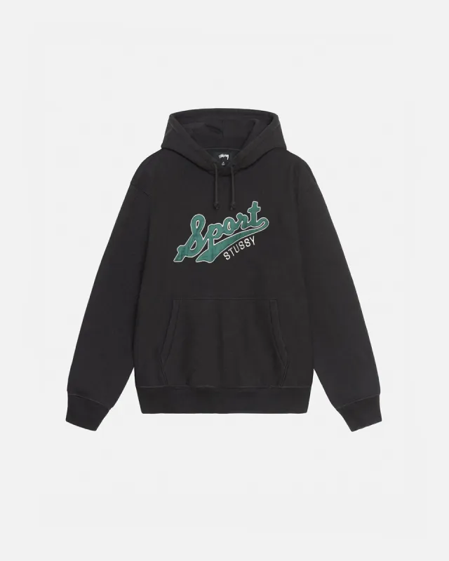 SATIN PATCH OVERSIZED HOODIE sold by Stussy