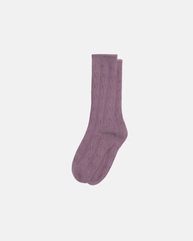CABLE KNIT S DRESS SOCKS sold by Stussy