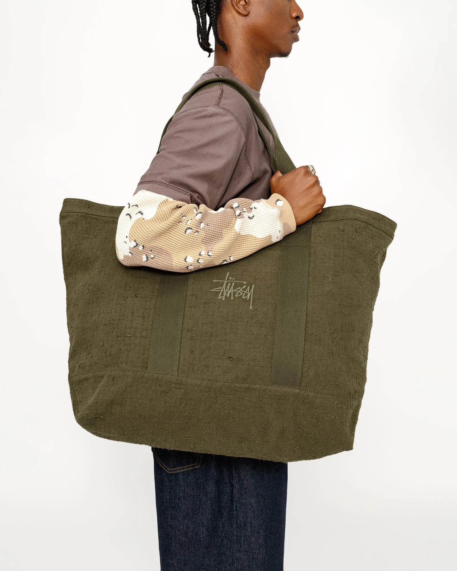 NEEDLE PUNCH XL TOTE BAG sold by Stussy product image thumbnail 5