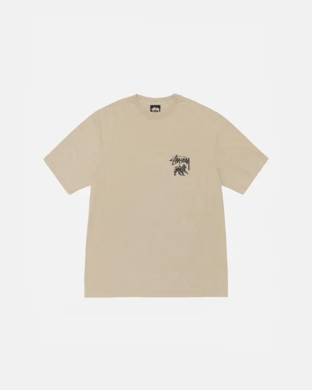 RASTA LION TEE PIGMENT DYED sold by Stussy