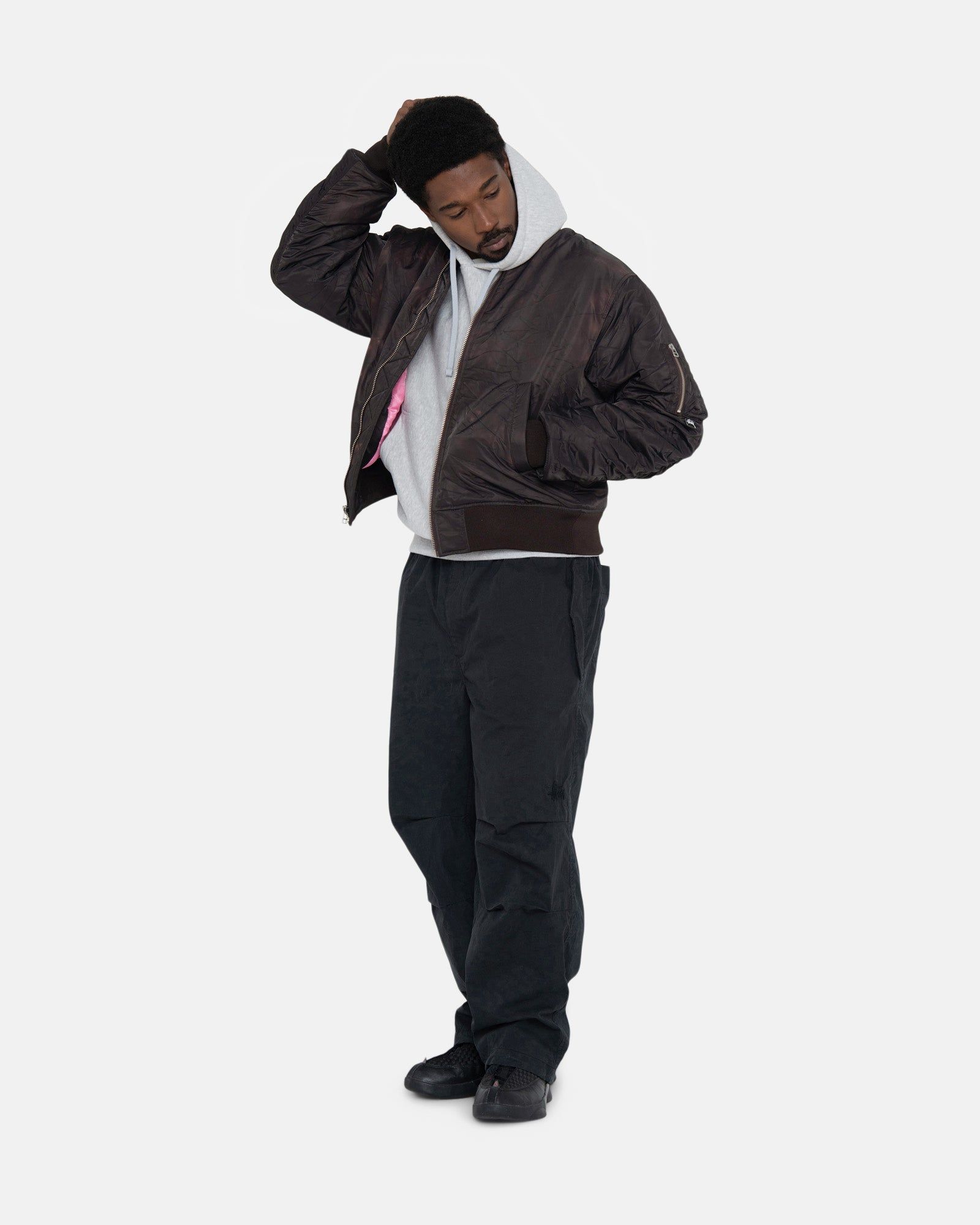 DYED NYLON BOMBER sold by Stussy product image thumbnail 7
