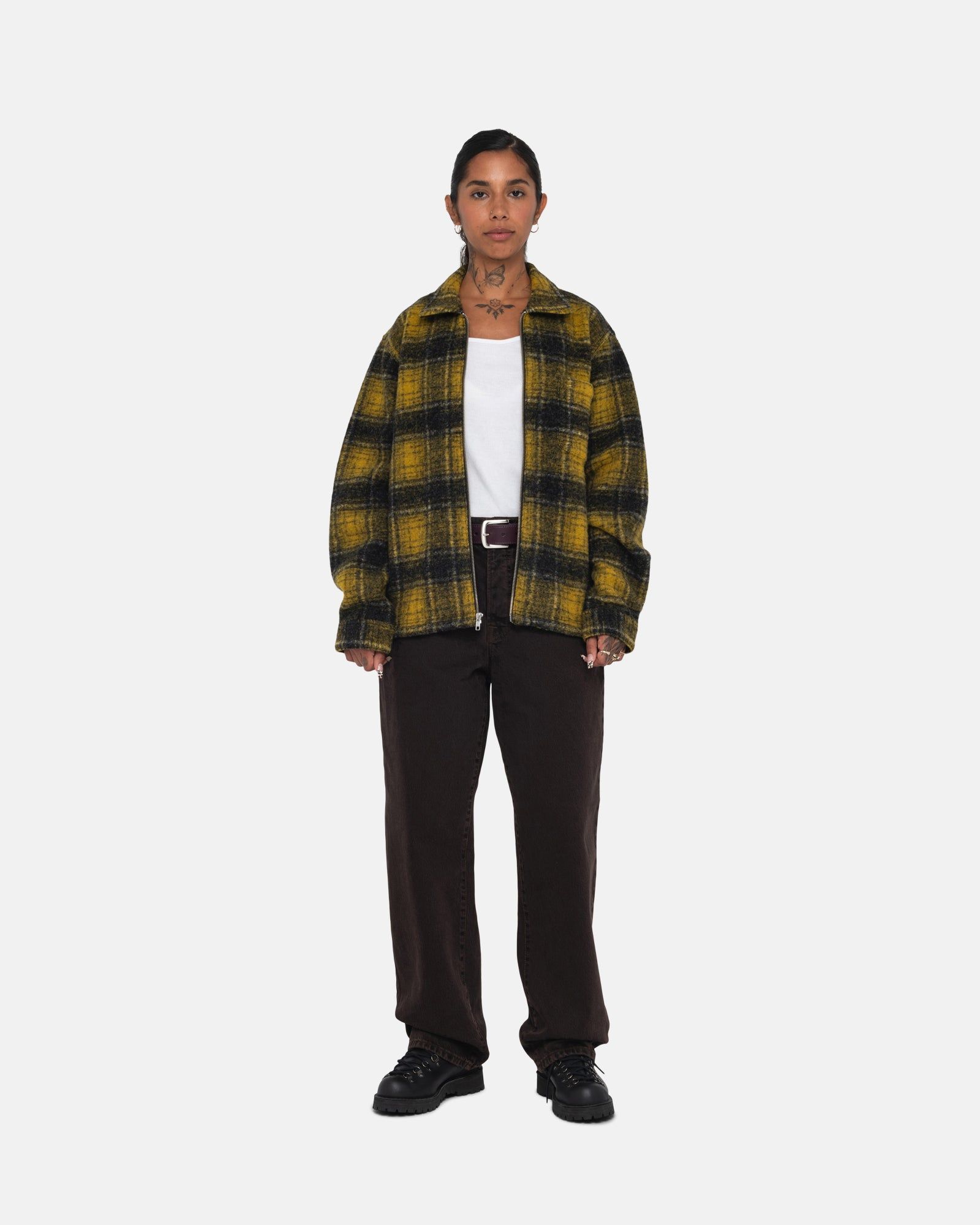 WOOL PLAID ZIP SHIRT sold by Stussy product image thumbnail 8