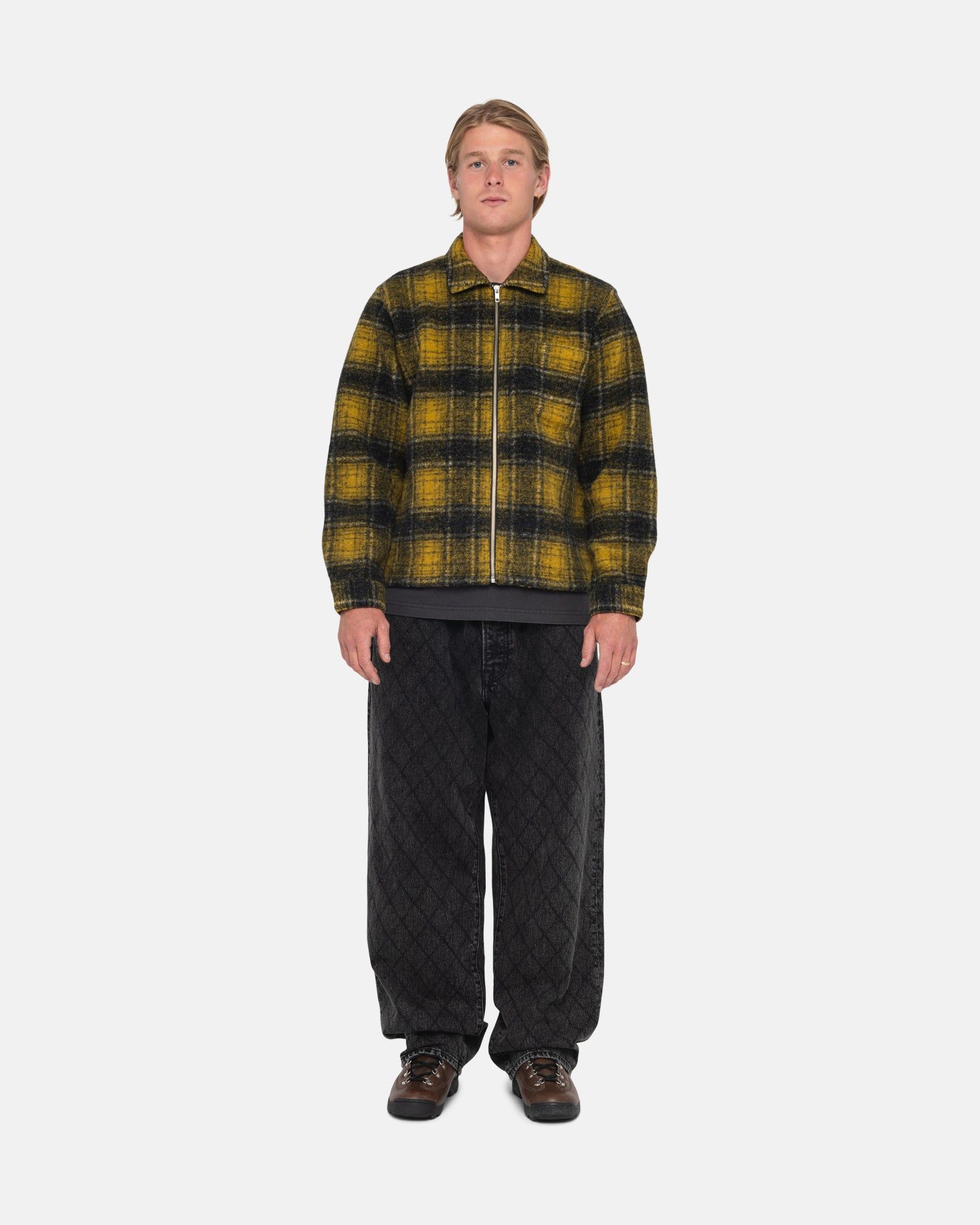 WOOL PLAID ZIP SHIRT sold by Stussy product image thumbnail 5