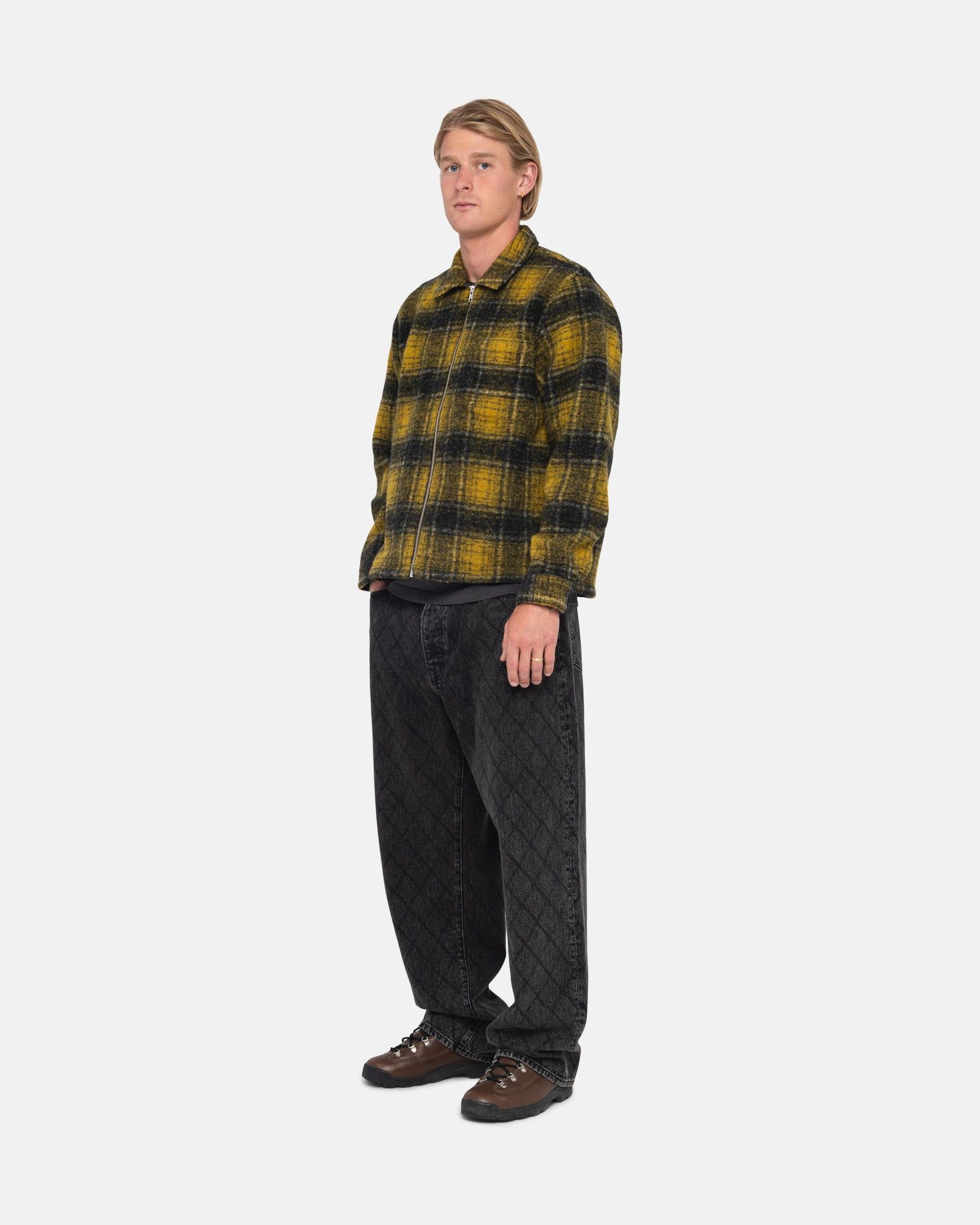 WOOL PLAID ZIP SHIRT sold by Stussy product image thumbnail 6