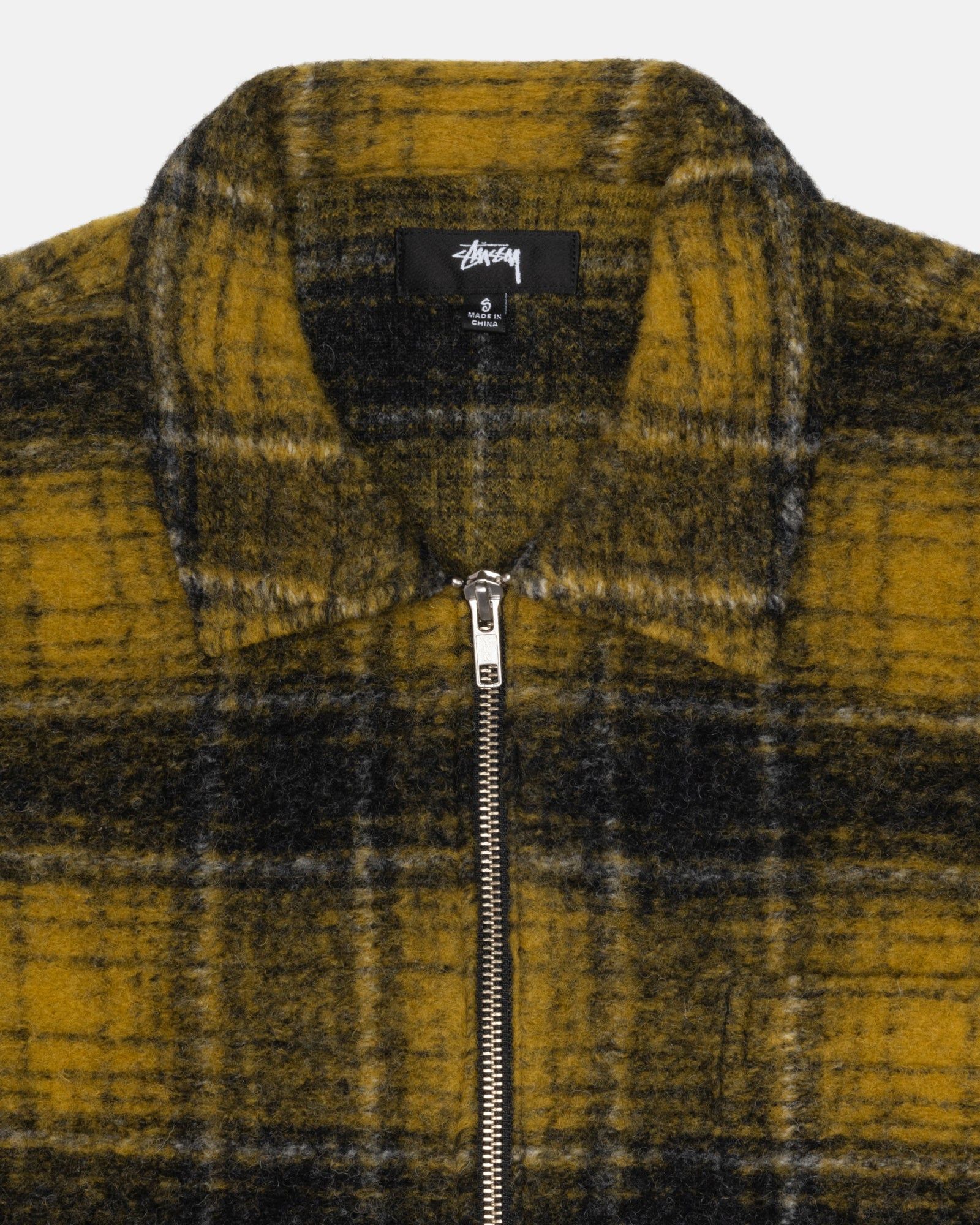 WOOL PLAID ZIP SHIRT sold by Stussy product image thumbnail 3