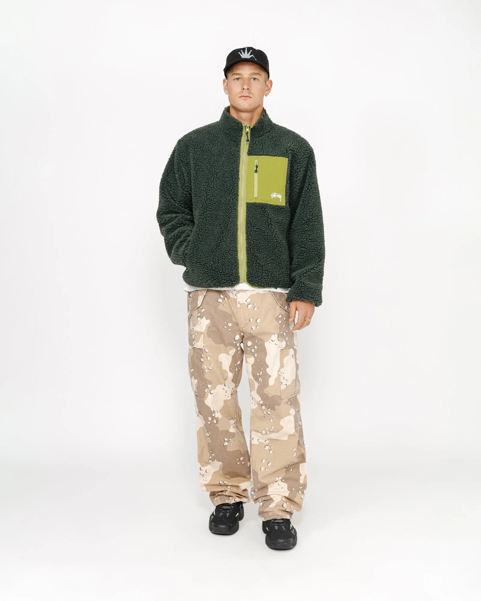 SHERPA REVERSIBLE JACKET sold by Stussy