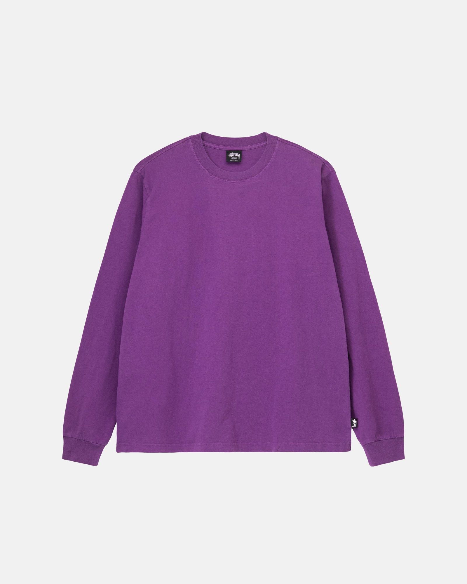 HEAVYWEIGHT PIGMENT DYED LS CREW sold by Stussy