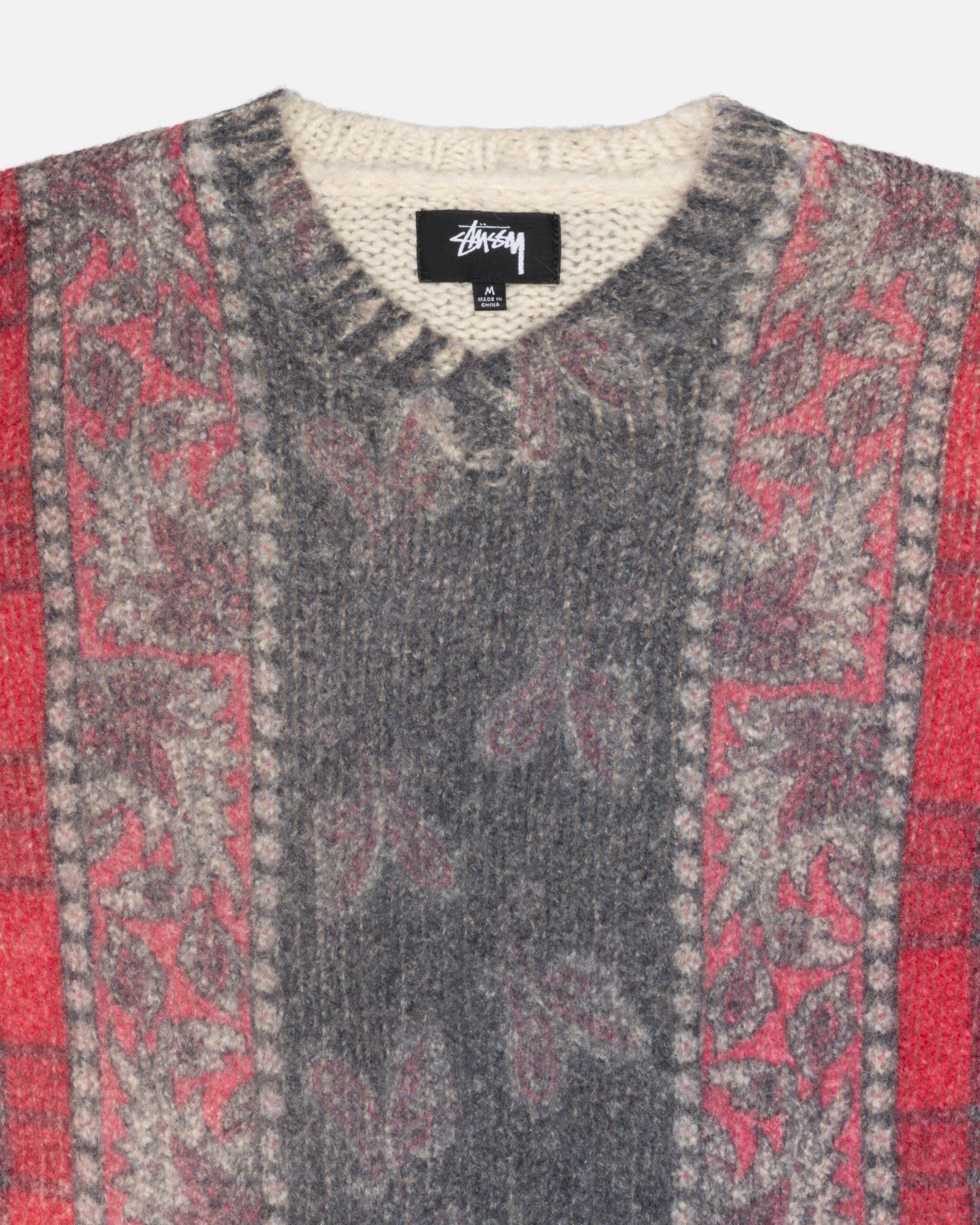 MIXED PRINT ALPACA SWEATER sold by Stussy product image thumbnail 3