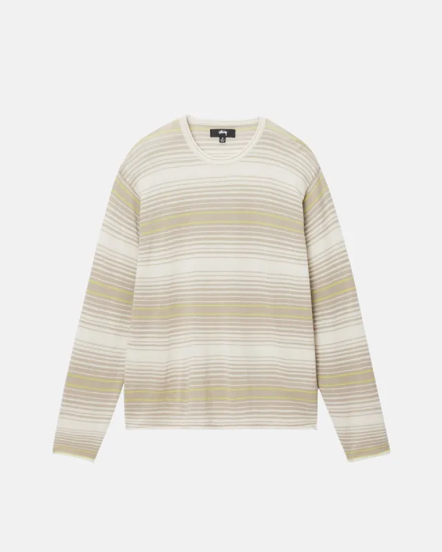 HORIZONTAL STRIPE SWEATER sold by Stussy