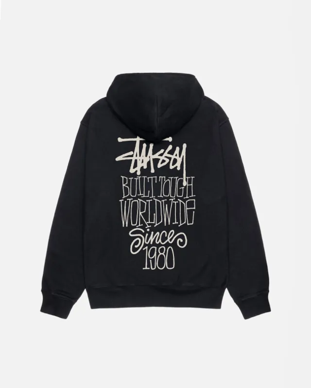 BUILT TOUGH HOODIE PIGMENT DYED sold by Stussy
