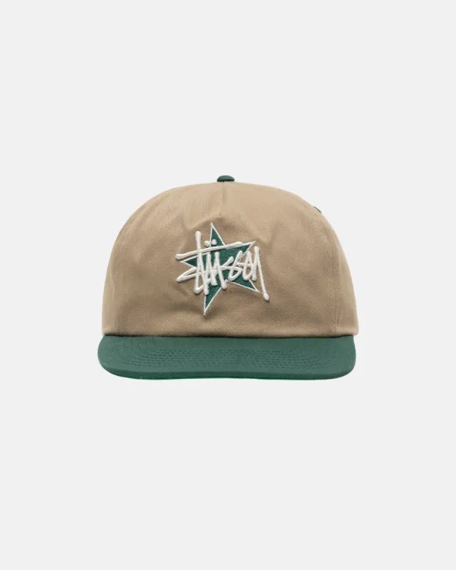 MID-DEPTH BASIC STAR STRAPBACK sold by Stussy