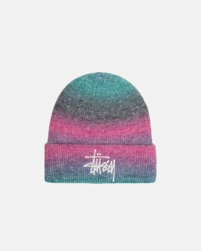 CUFF BEANIE SPRAY STRIPE made by Stussy