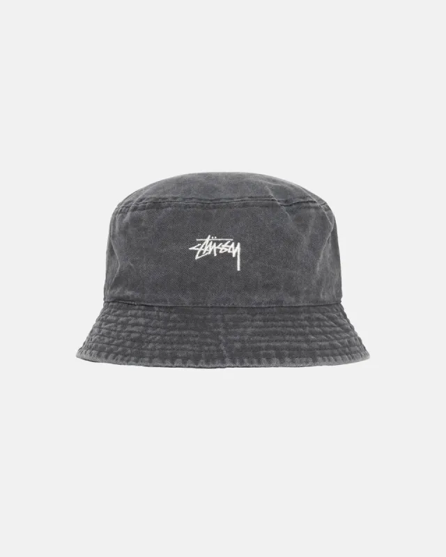 WASHED STOCK BUCKET HAT made by Stussy