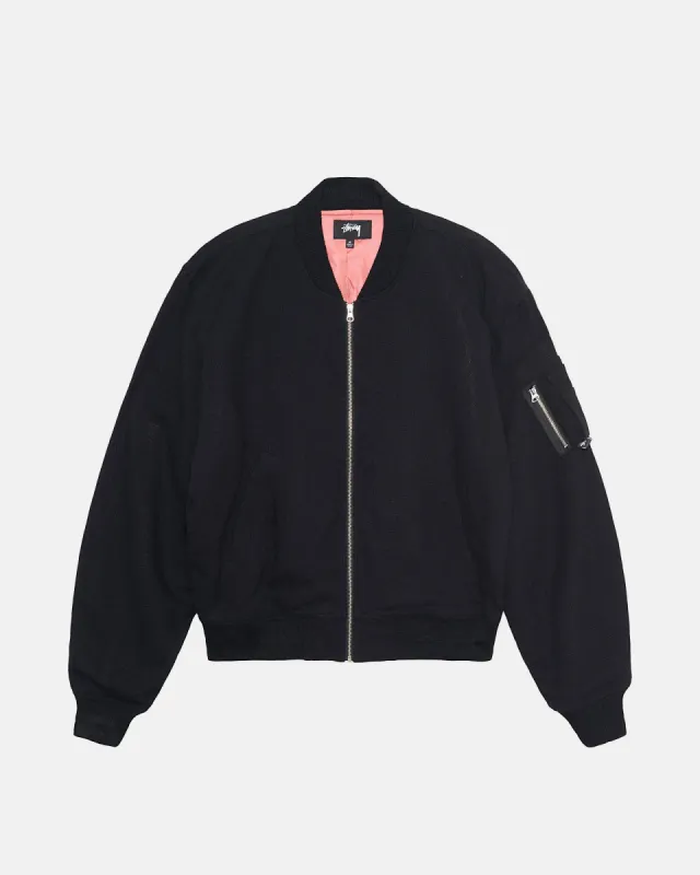 LINEN BEACH BOMBER made by Stussy