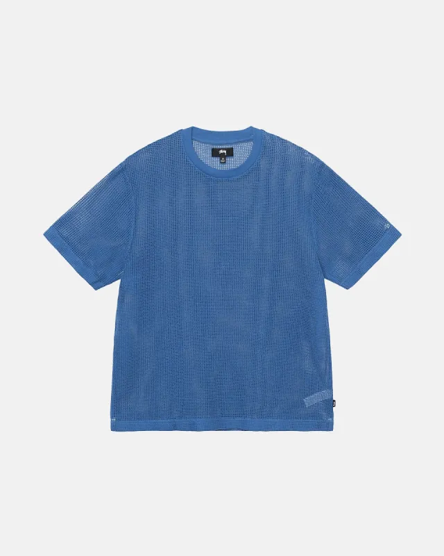 COTTON MESH SS CREW sold by Stussy