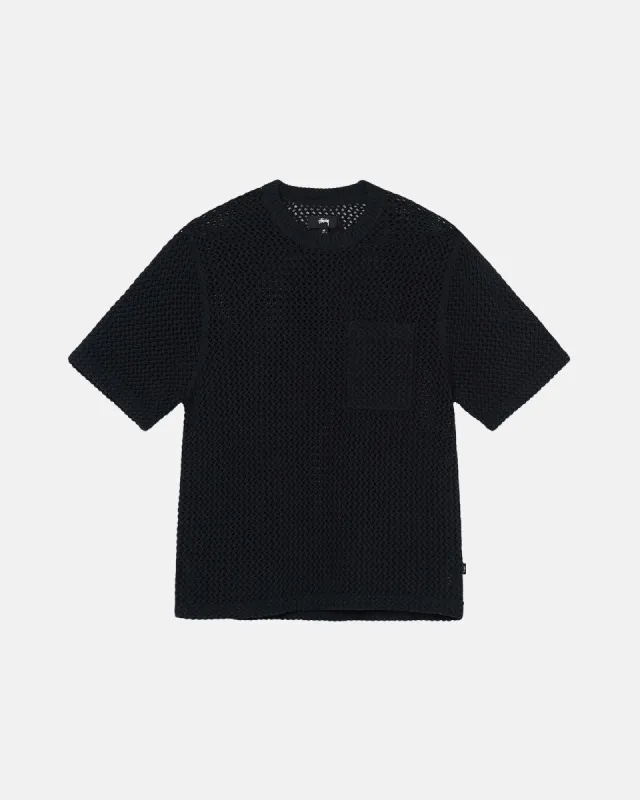O'DYED HEAVYWEIGHT MESH CREW made by Stussy
