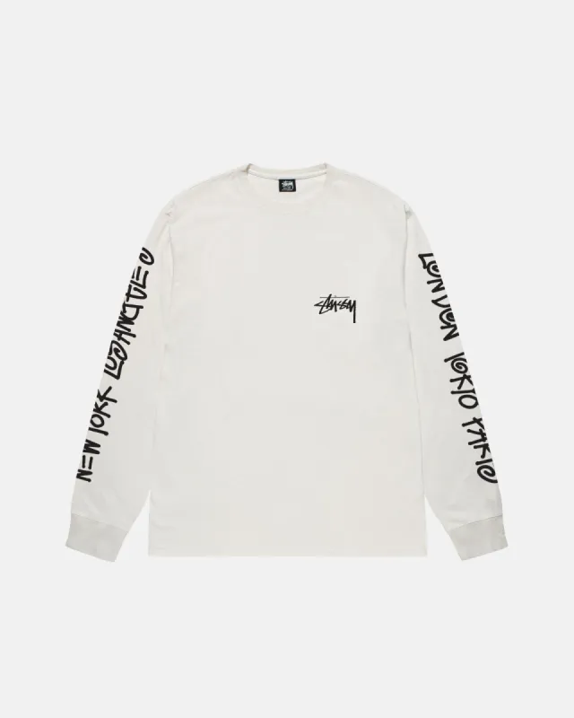 BIG CITIES LS TEE PIGMENT DYED made by Stussy