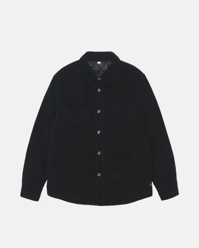 CORD QUILTED OVERSHIRT sold by Stussy