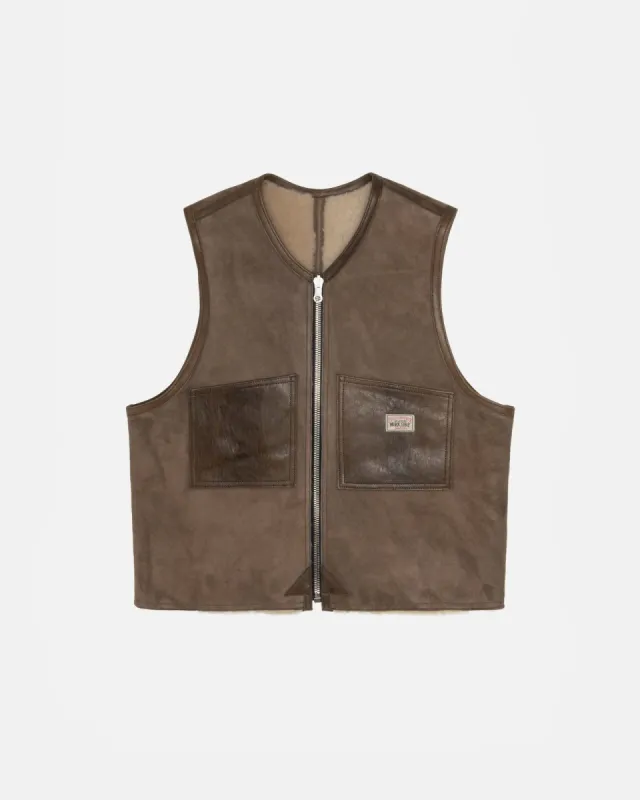 OUR LEGACY WORK SHOP REVERSIBLE SHEARLING VEST made by Stussy