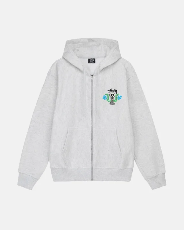 SKULL CREST ZIP HOODIE sold by Stussy