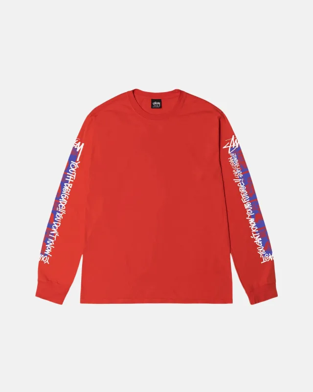 YOUTH BRIGADE PIGMENT DYED LS TEE sold by Stussy