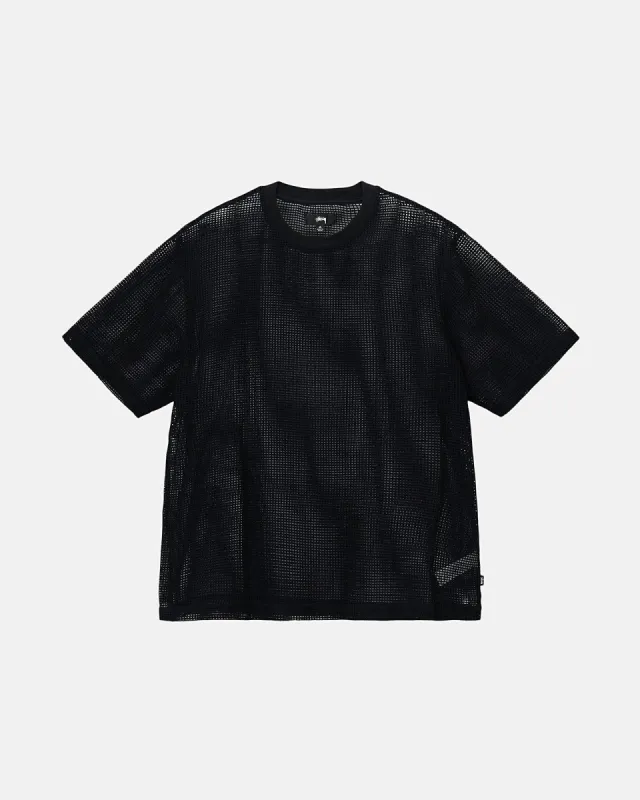 COTTON MESH SS CREW sold by Stussy