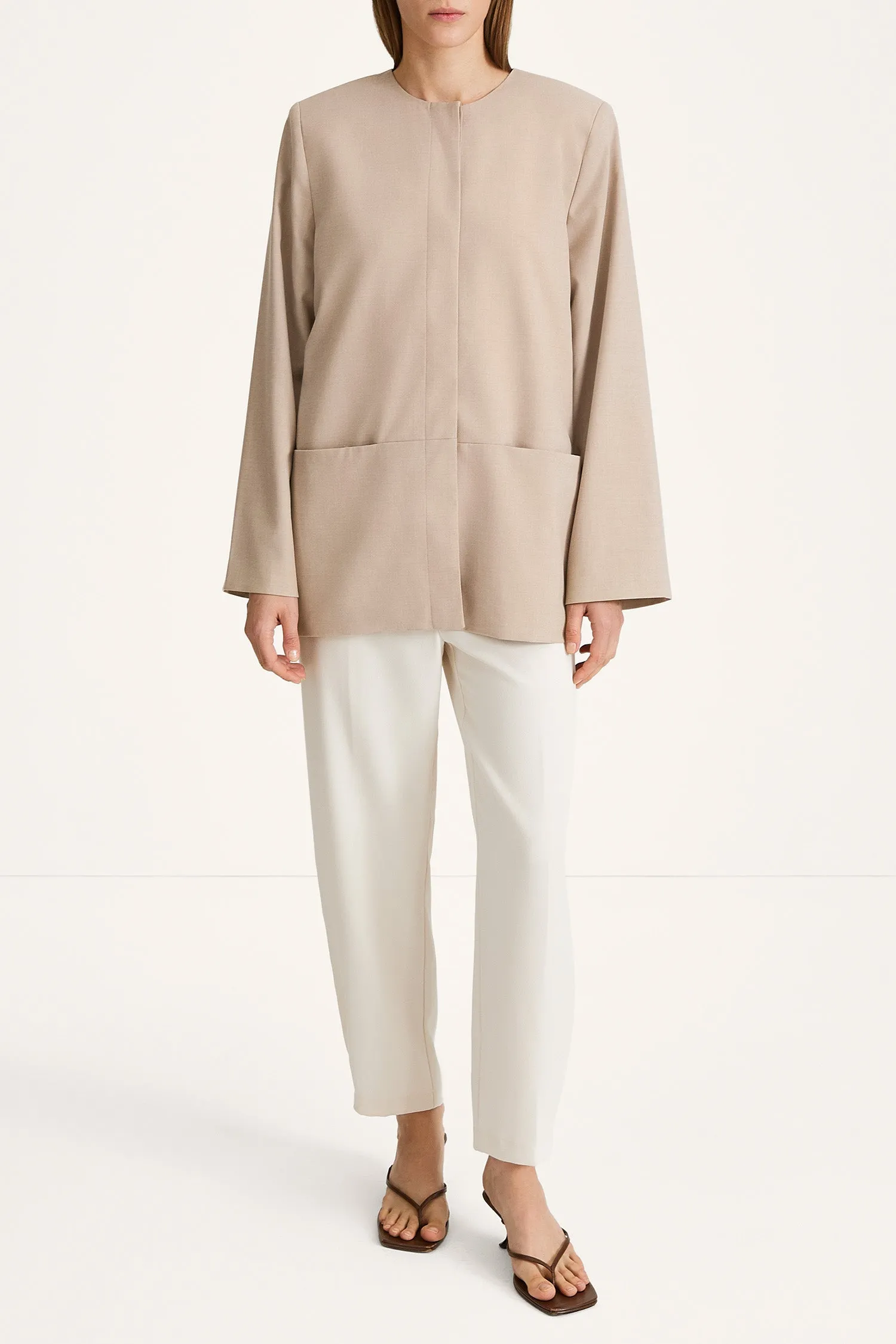 BLEVIO BLAZER - SAND sold by Stylein