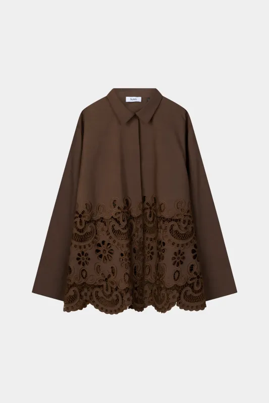 JURETTO SHIRT - COFFEE made by Stylein