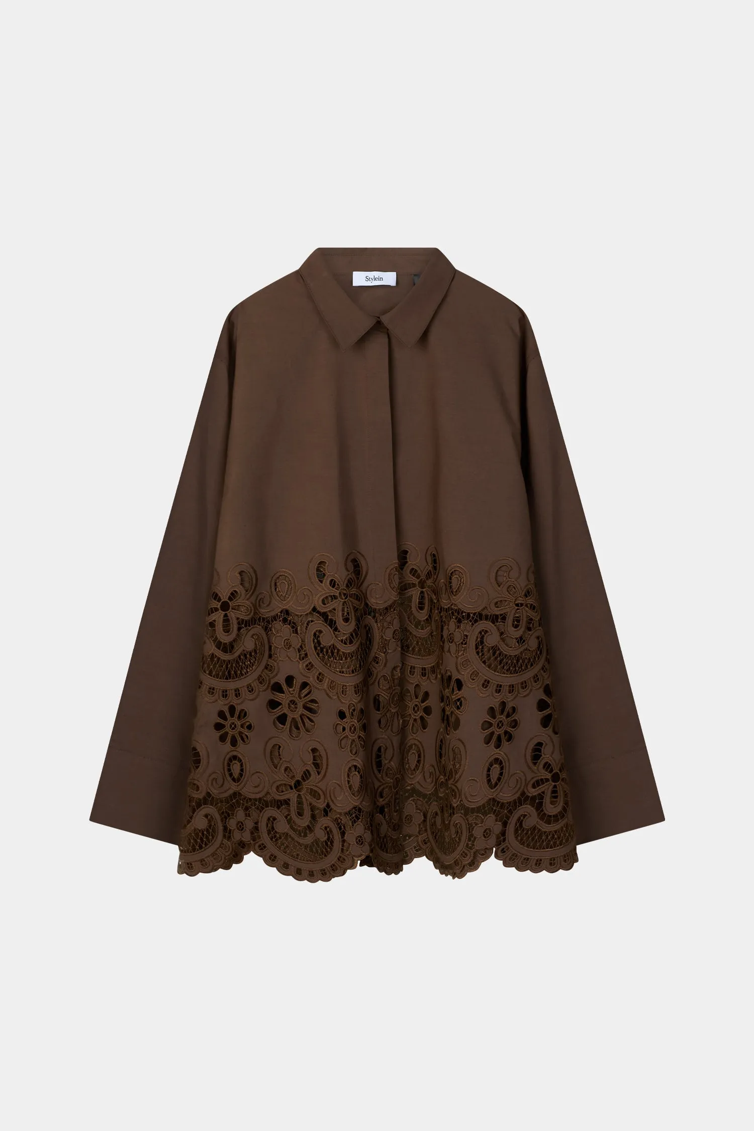 JURETTO SHIRT - COFFEE sold by Stylein