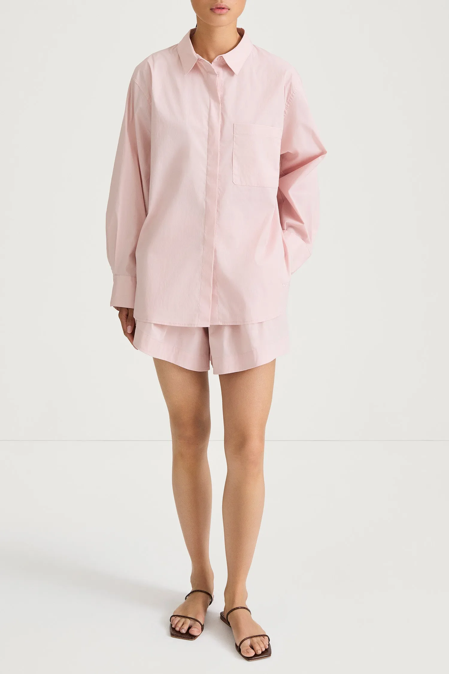 JANSELL SHIRT - OFF PINK sold by Stylein