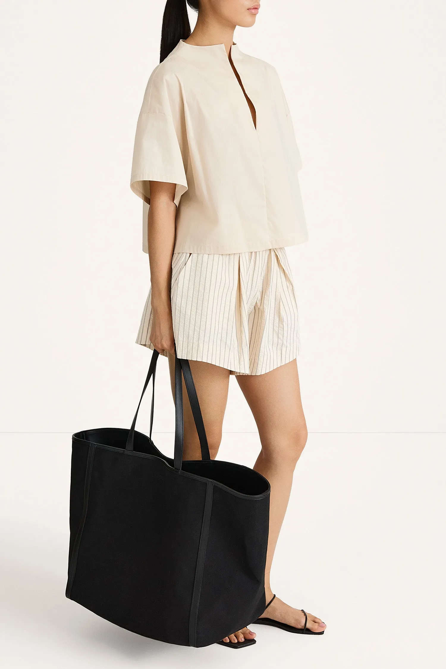 JOJO SHORTS - CREAM STRIPE sold by Stylein product image thumbnail 4