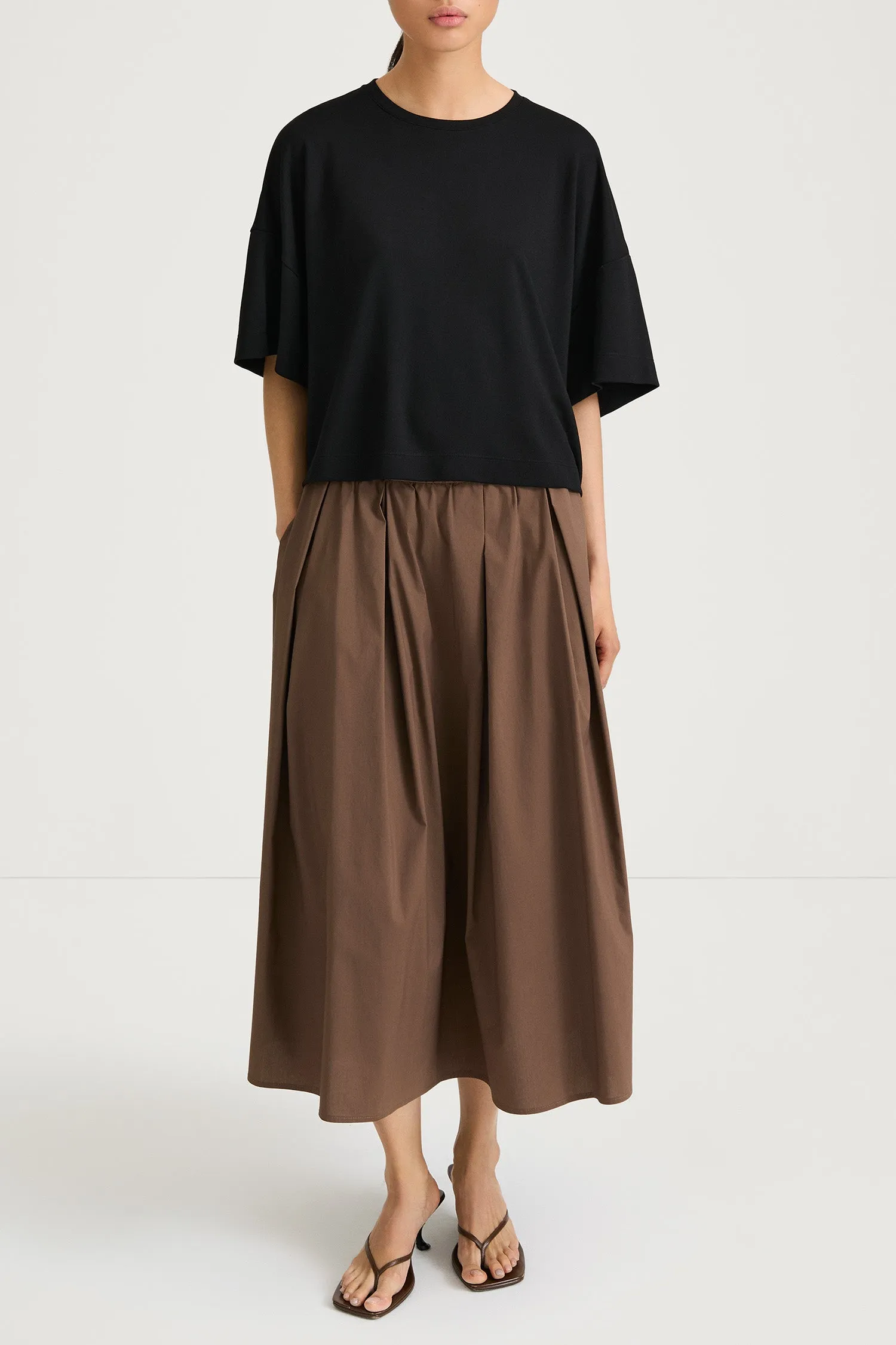 JORINA SKIRT - CACAO sold by Stylein