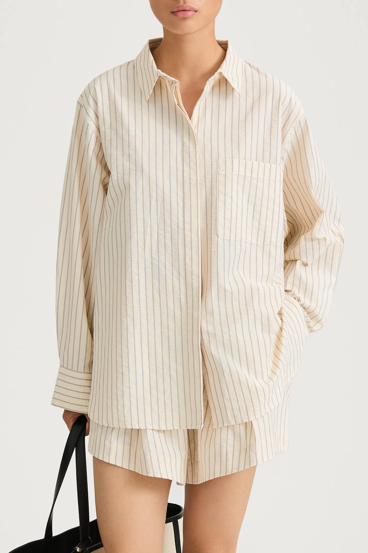 JANSELL SHIRT - CREAM STRIPE sold by Stylein product image thumbnail 3