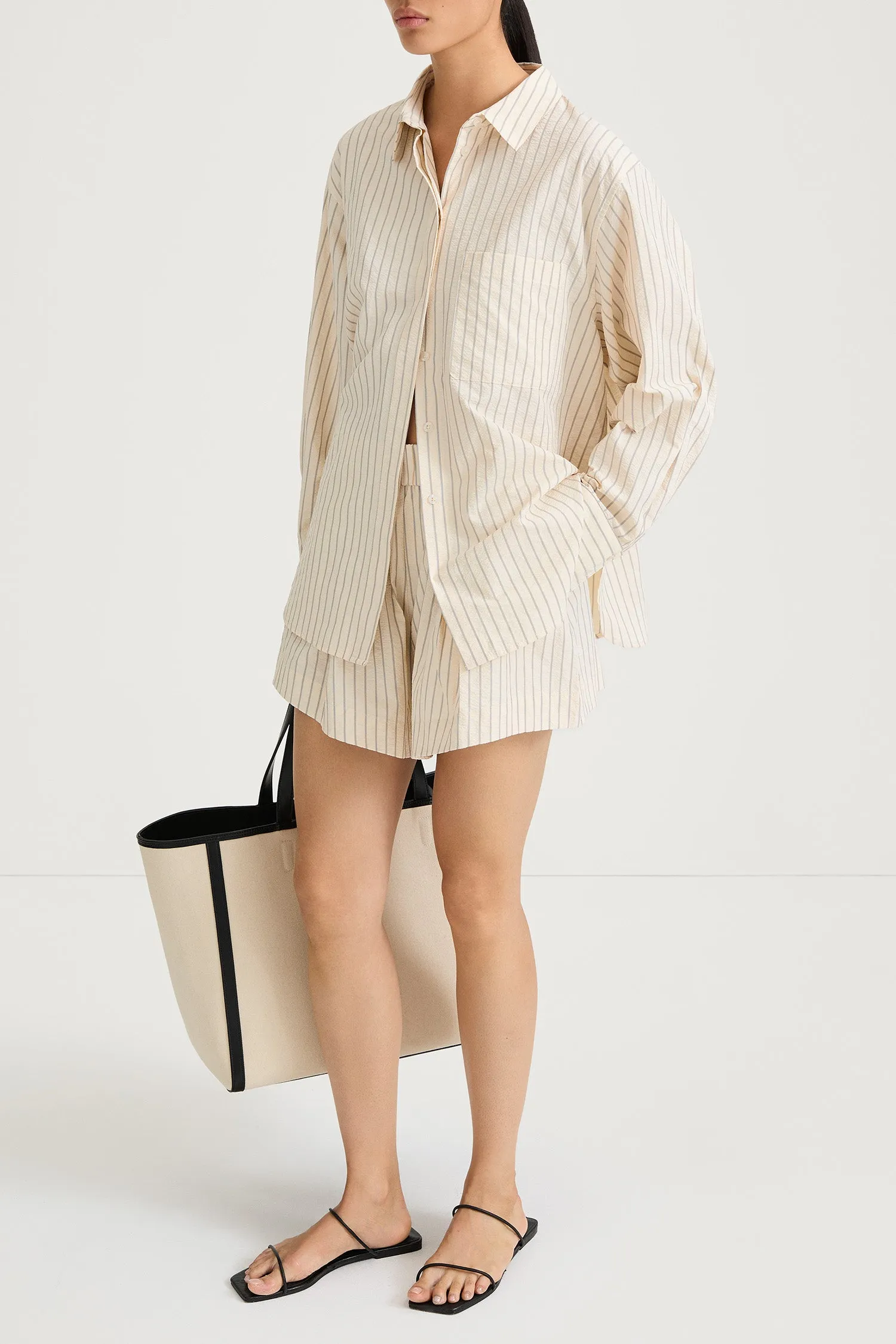 JANSELL SHIRT - CREAM STRIPE sold by Stylein product image thumbnail 4