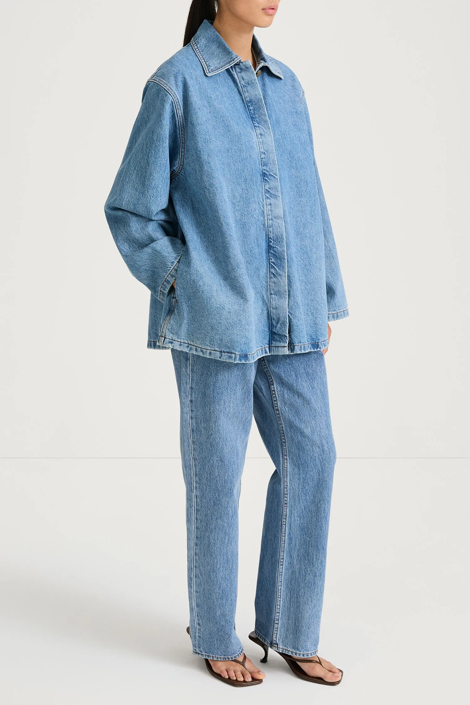 KAREN DENIM JACKET - VINTAGE BLUE sold by Stylein product image thumbnail 4