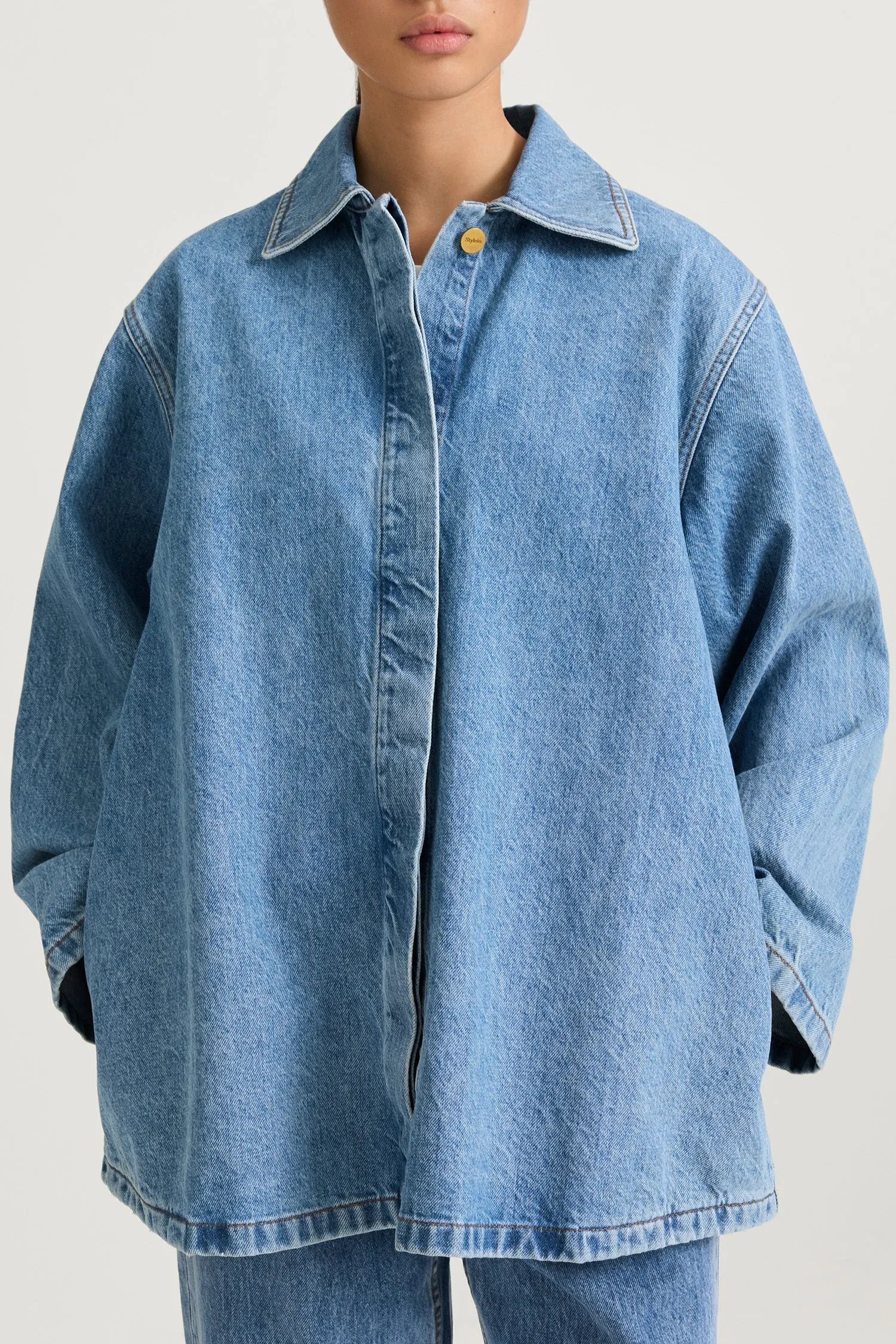 KAREN DENIM JACKET - VINTAGE BLUE sold by Stylein product image thumbnail 3