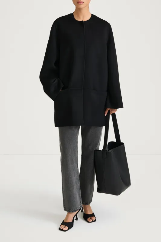 TARA COAT - BLACK made by Stylein