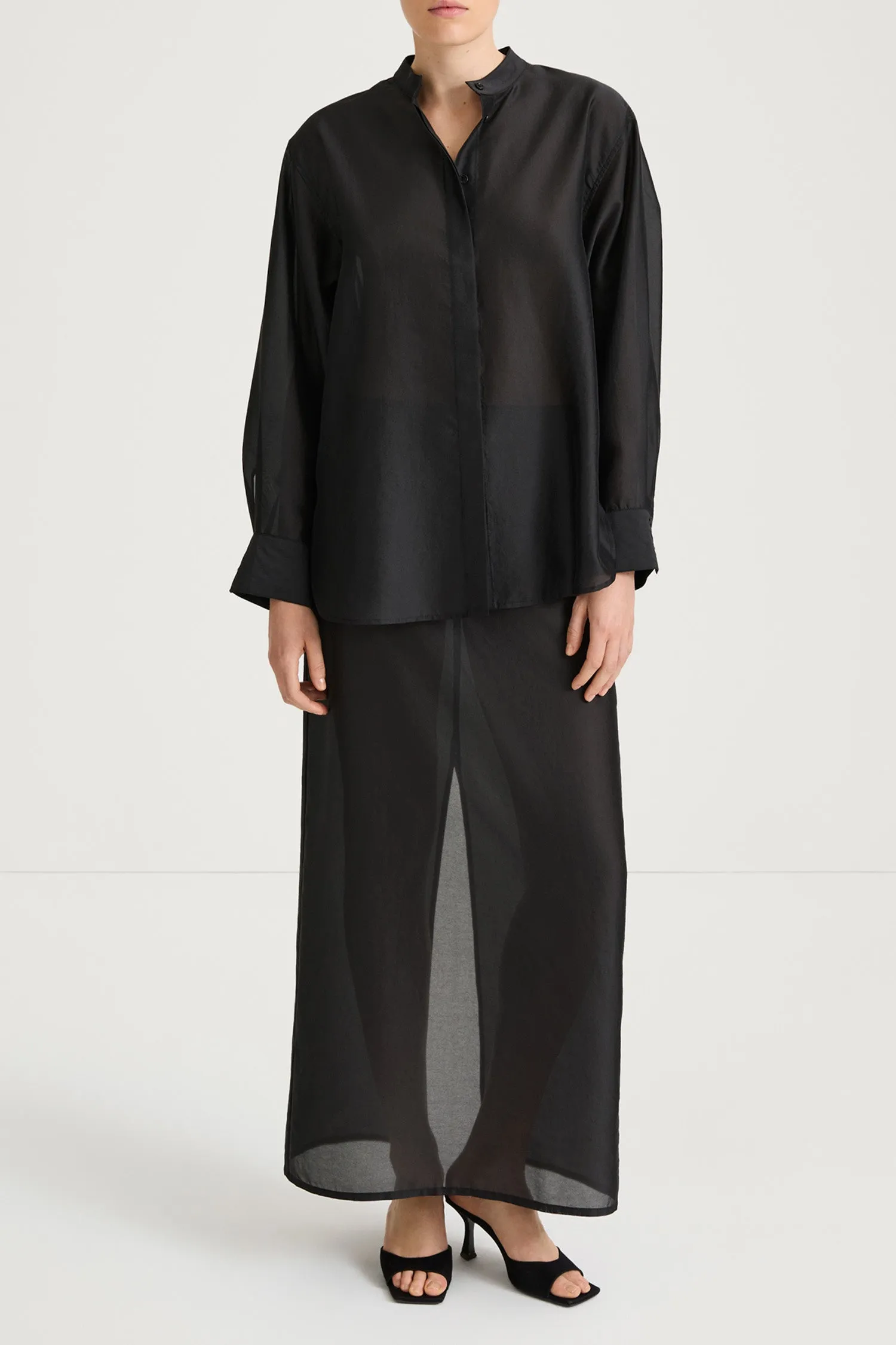 BRIZA SHIRT - BLACK sold by Stylein