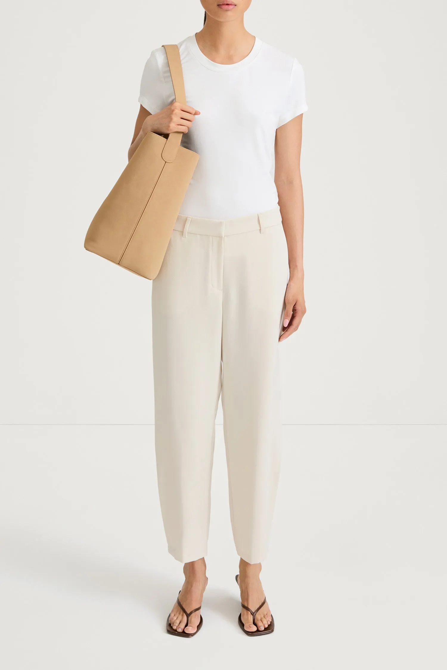 BERGIO TROUSERS - IVORY sold by Stylein