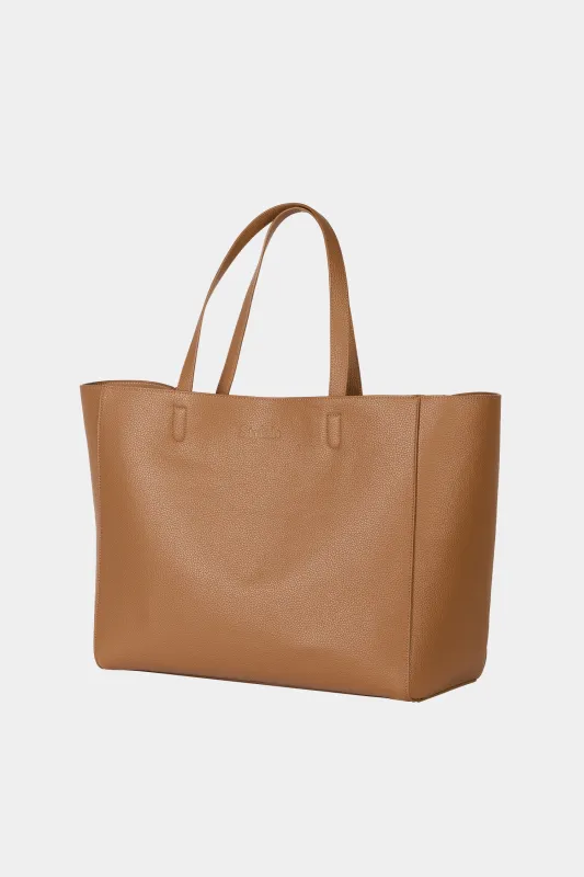 YACHT BAG GRAIN - TAN sold by Stylein