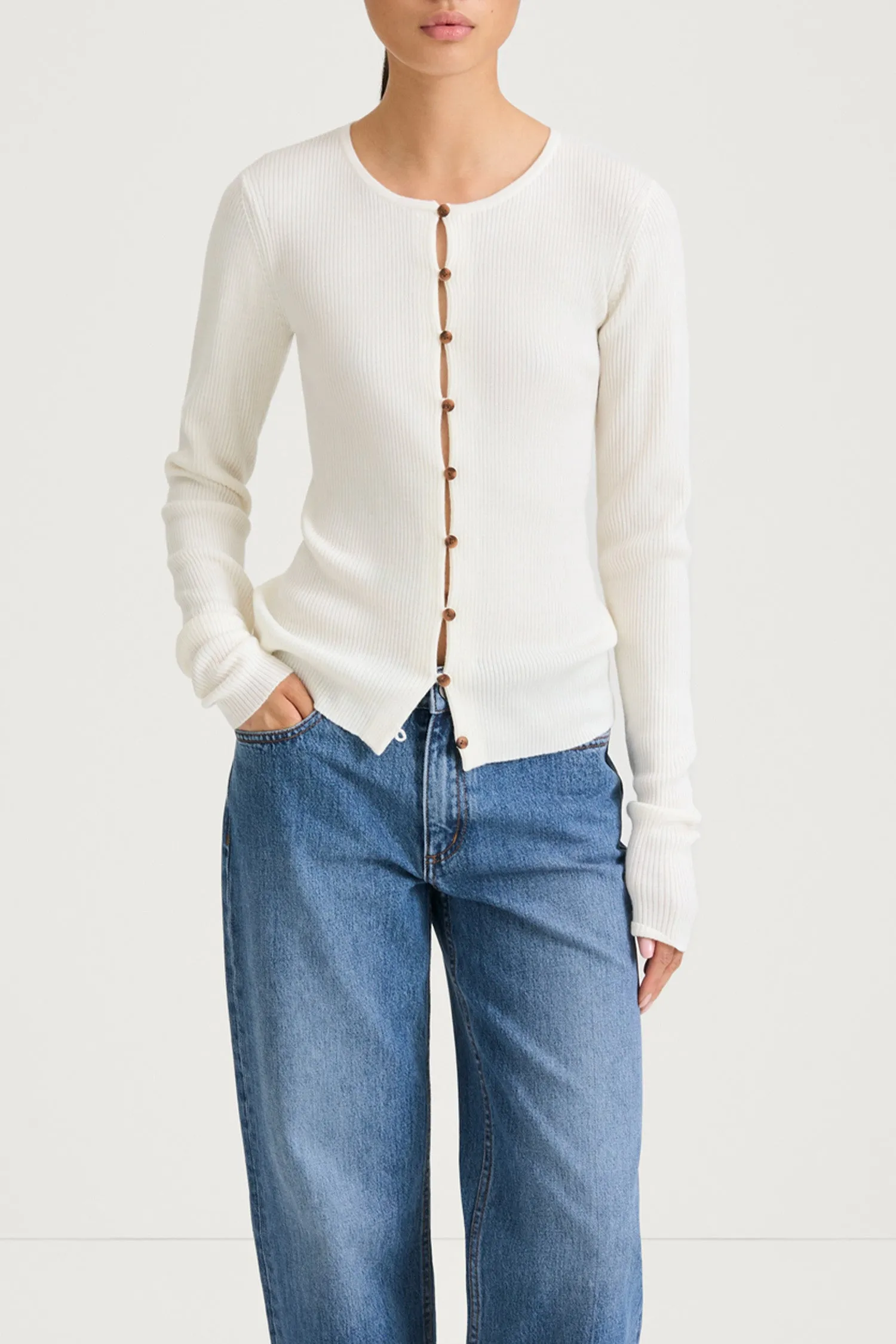 HAMANI CARDIGAN - CREAM sold by Stylein product image thumbnail 3