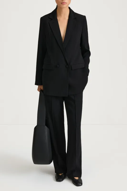 STRAIGHT FITTED BLAZER - BENITO BLACK made by Stylein