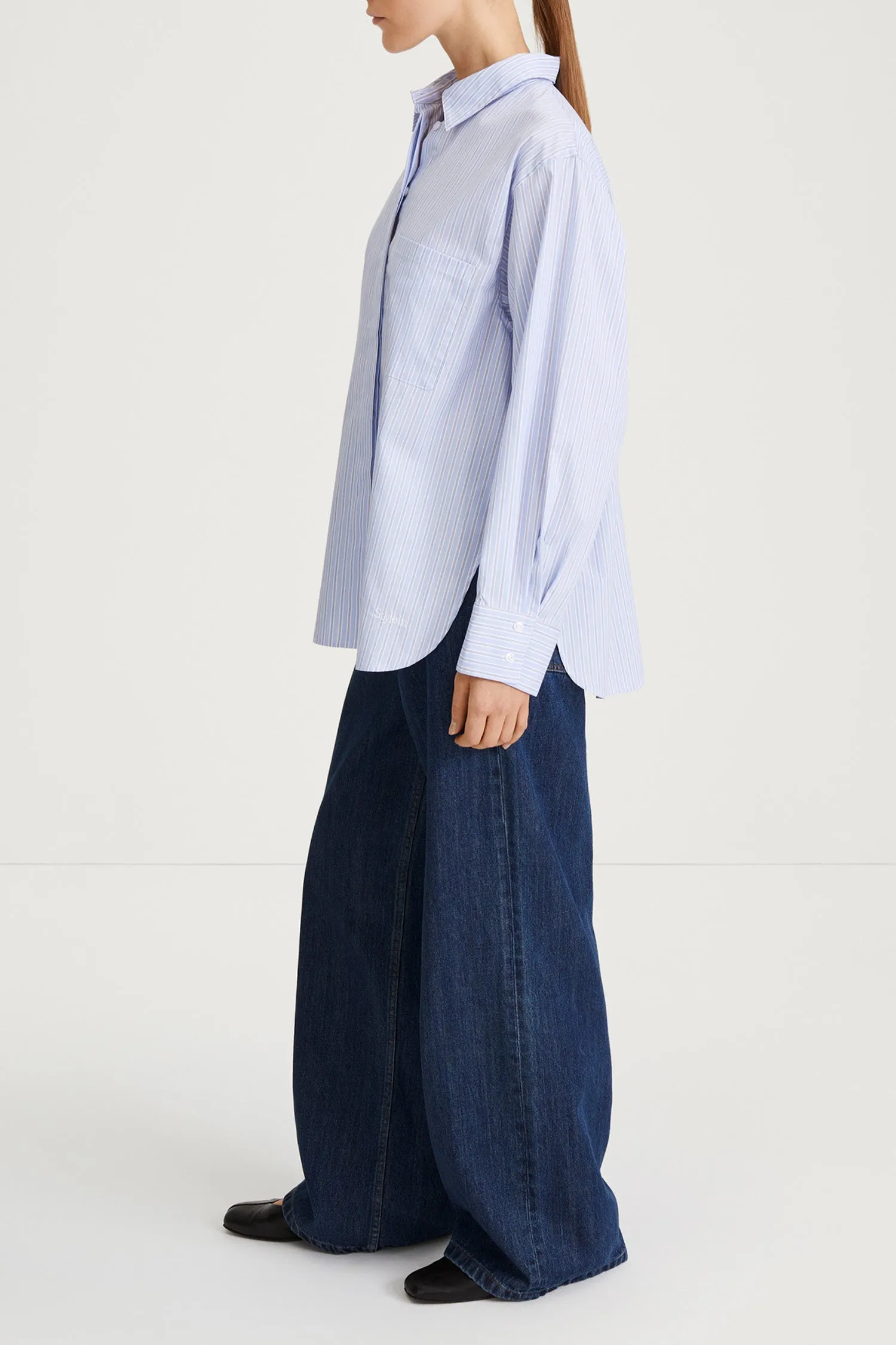 JANSELL SHIRT - BLUE STRIPE sold by Stylein product image thumbnail 4