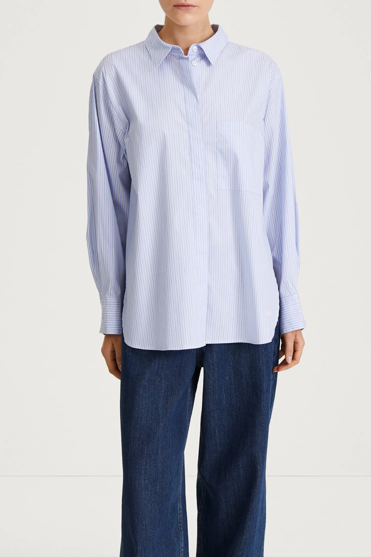 JANSELL SHIRT - BLUE STRIPE sold by Stylein product image thumbnail 3