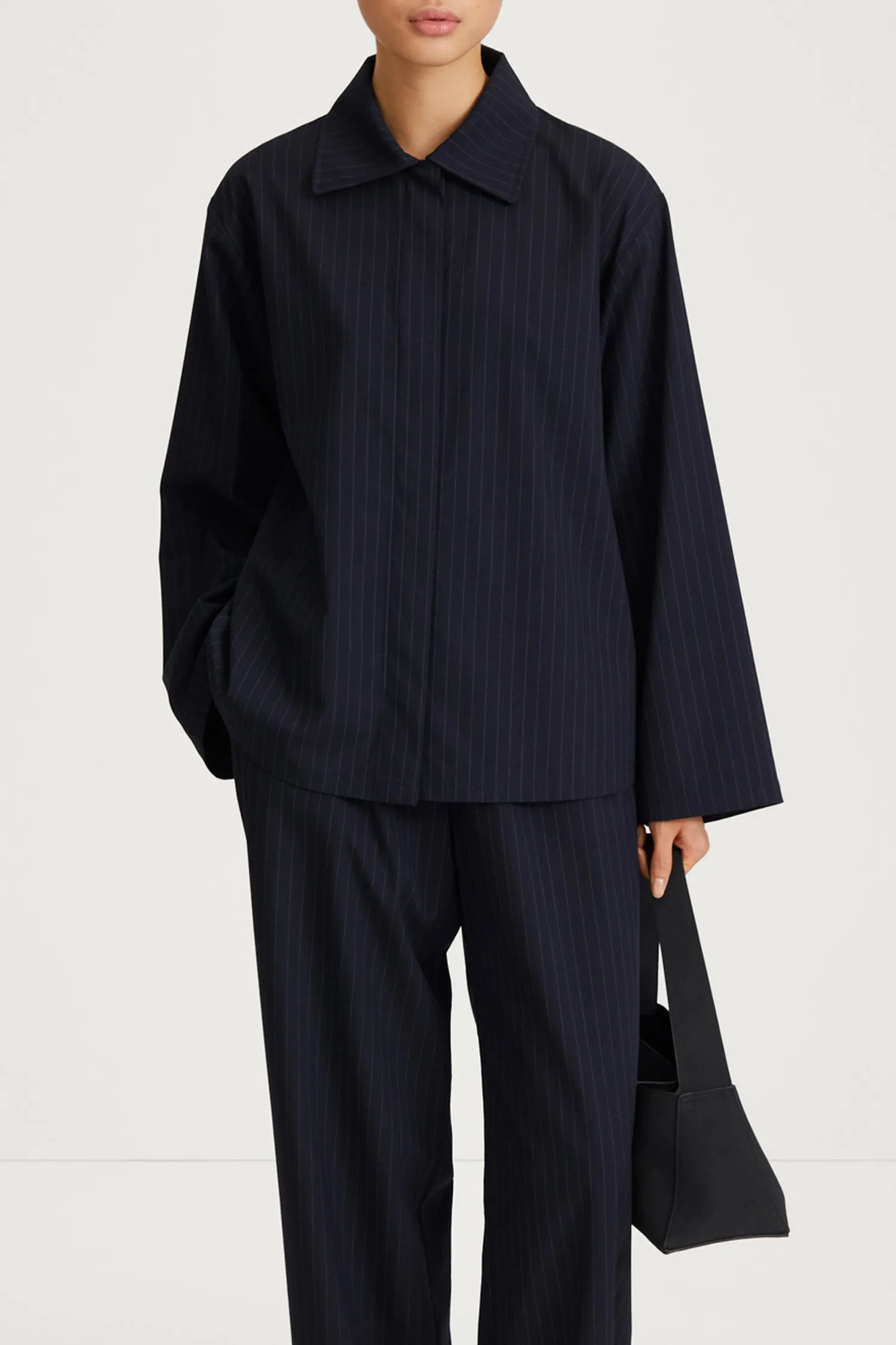 BRENLY SHIRT - NAVY PINSTRIPE sold by Stylein product image thumbnail 3