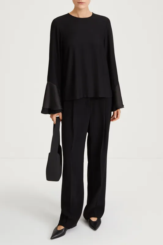 MARLOWE BLOUSE - BLACK made by Stylein