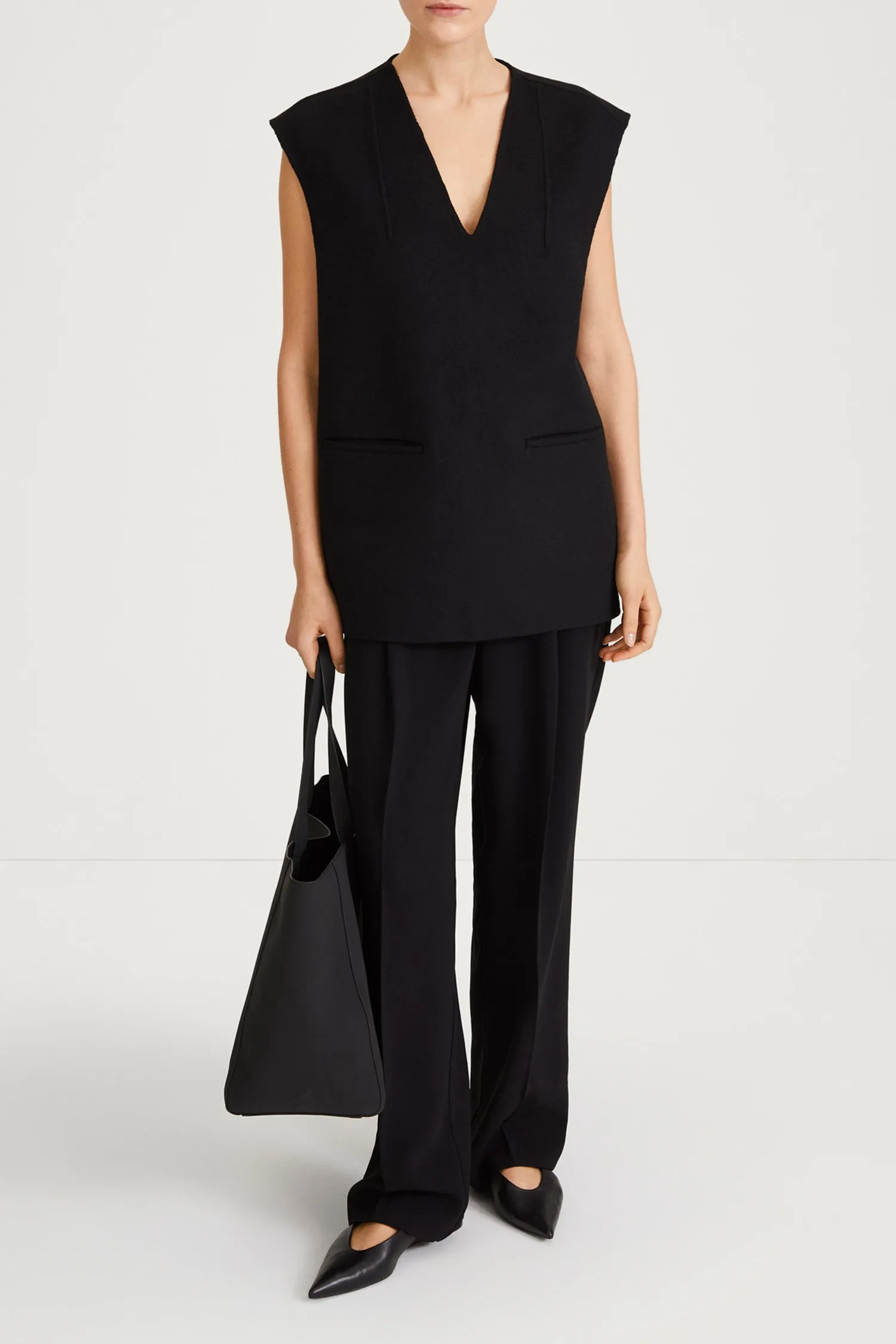 TATUM VEST - BLACK sold by Stylein