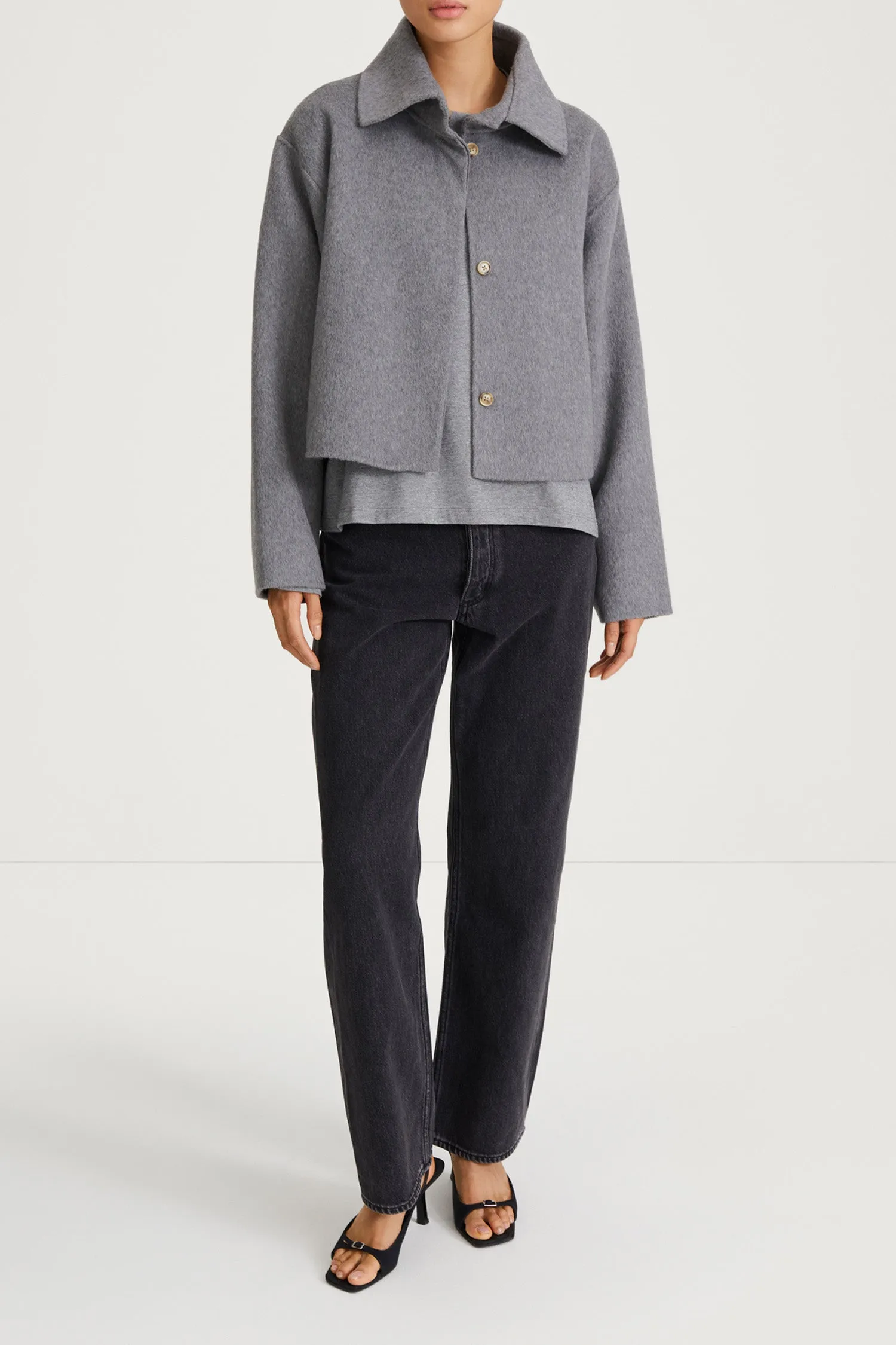 TEANO JACKET - MID GREY sold by Stylein