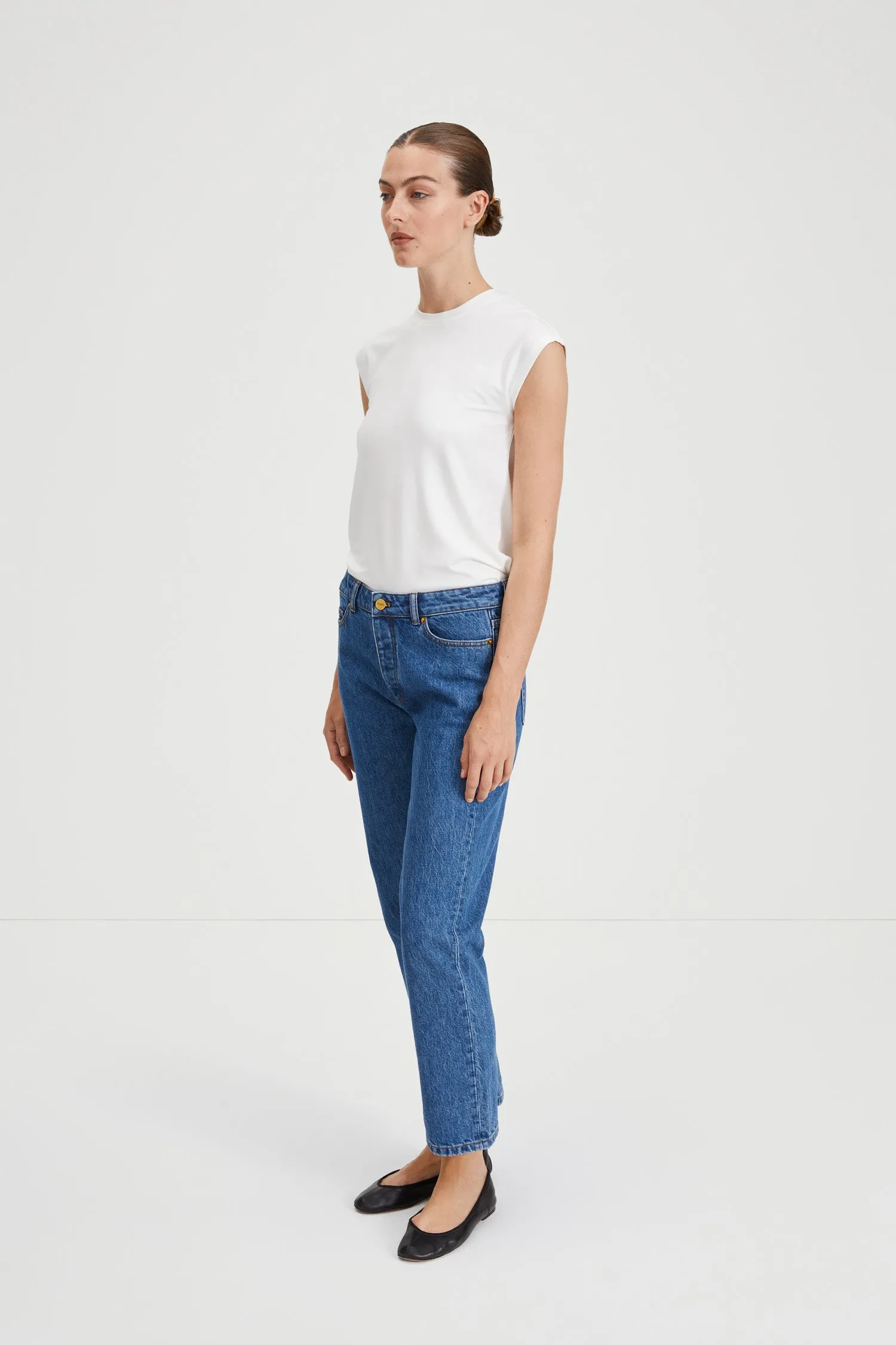 ORIGINAL CROPPED STRAIGHT FIT DENIM - KEN DENIM MID BLUE sold by Stylein product image thumbnail 3